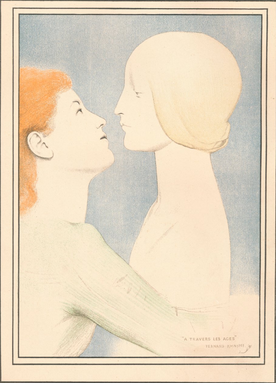 V průběhu věků, c1895 od Fernand Khnopff