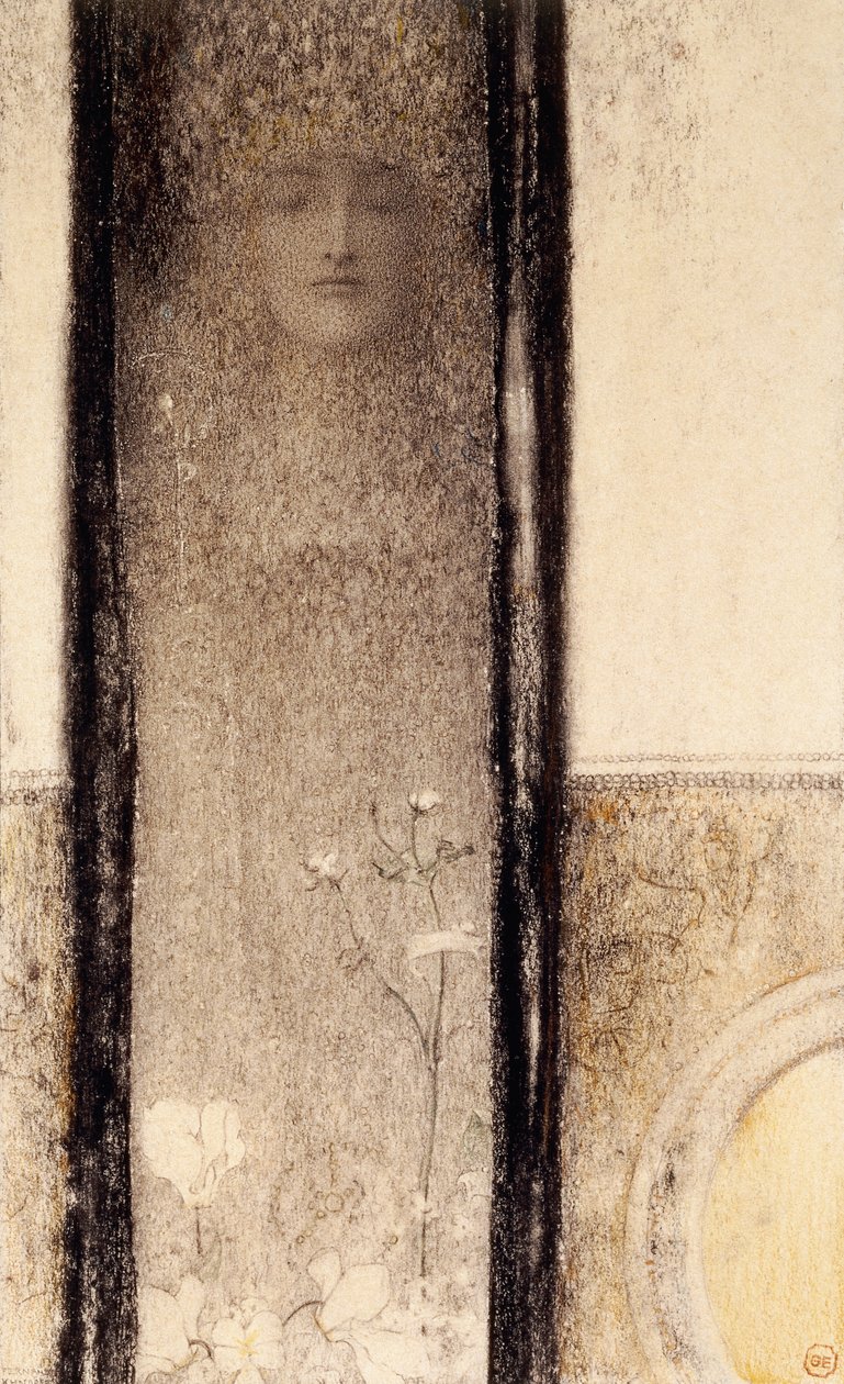 Tajemná žena, kolem roku 1909 od Fernand Khnopff