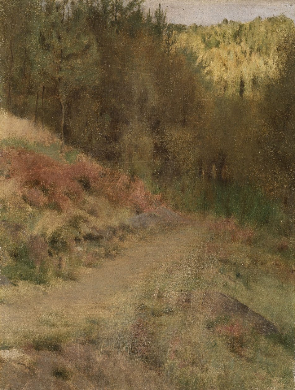 Krajina ve Fossetu od Fernand Khnopff