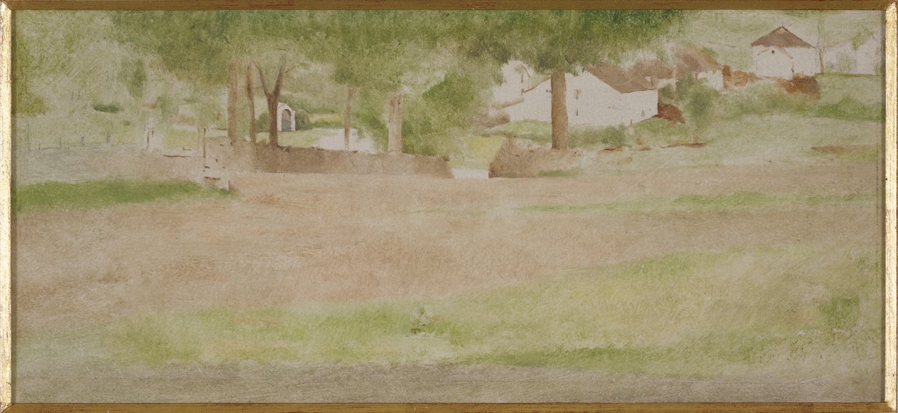 Krajina s mostem ve Fossetu od Fernand Khnopff