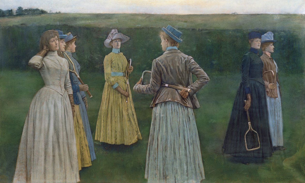 Vzpomínky (Lawn Tennis) od Fernand Khnopff
