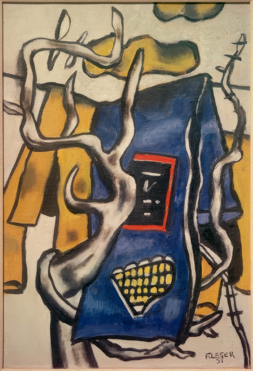 Modrá deka v krajině od Fernand Leger