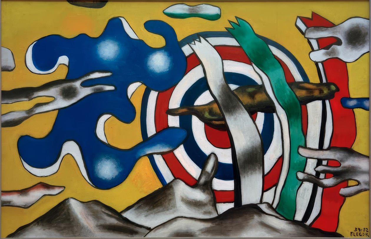Letadlo na obloze od Fernand Leger