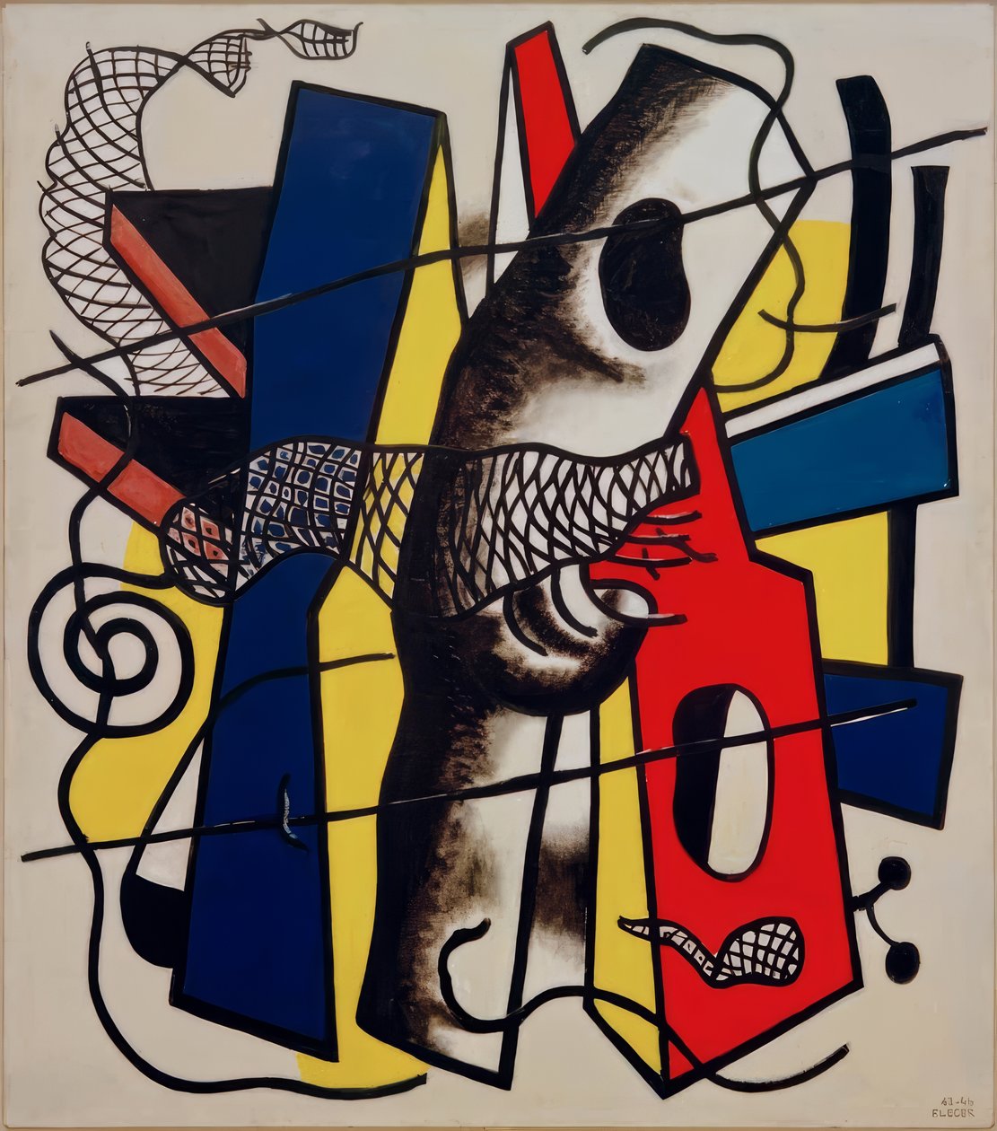 Černé drátěné pletivo od Fernand Leger