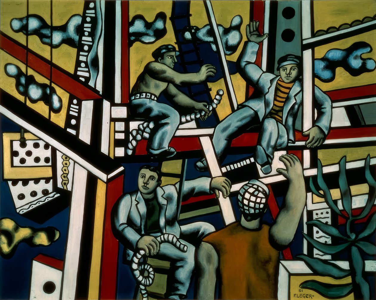 Stavební dělníci od Fernand Leger