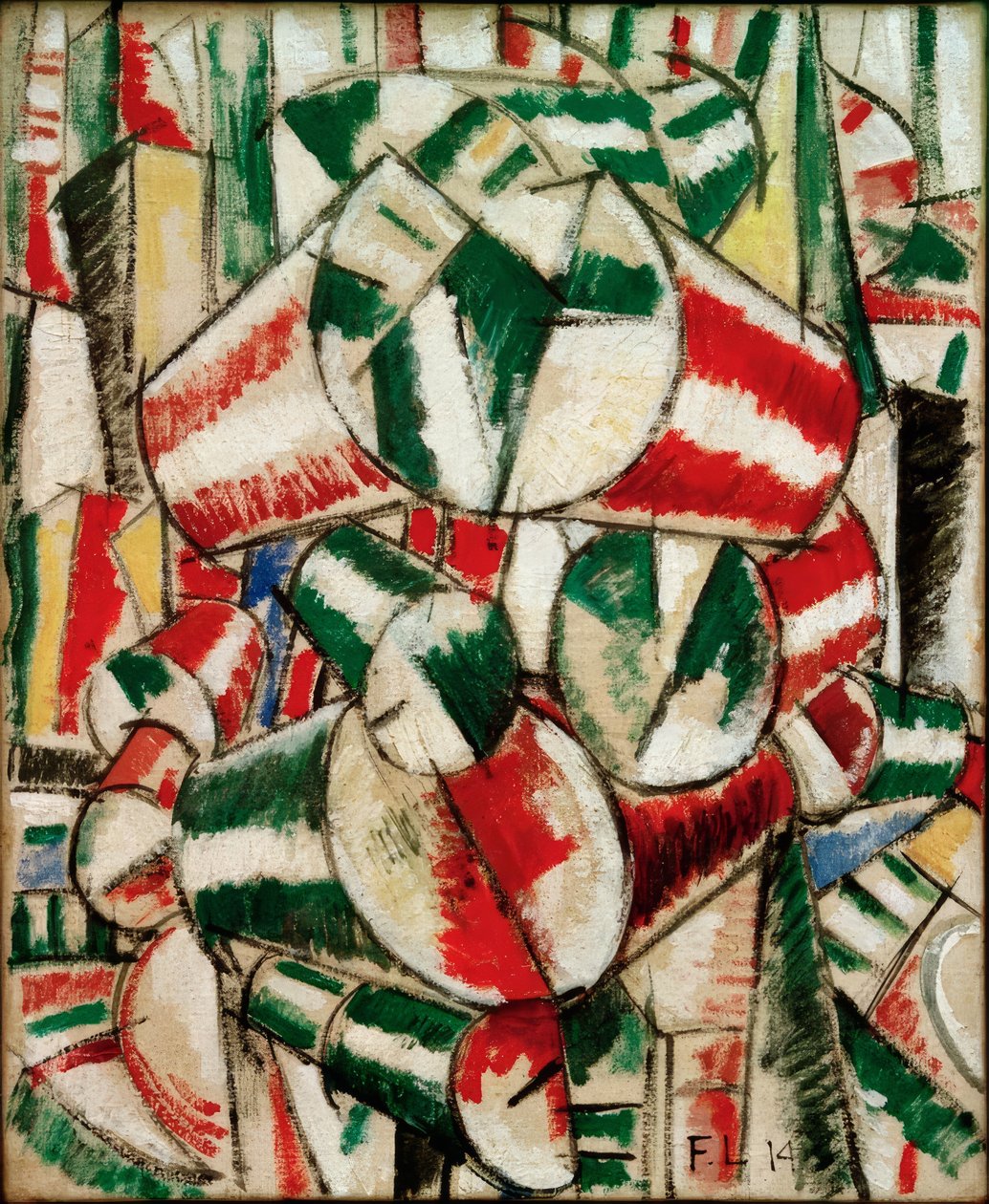 kontrast tvarů od Fernand Leger