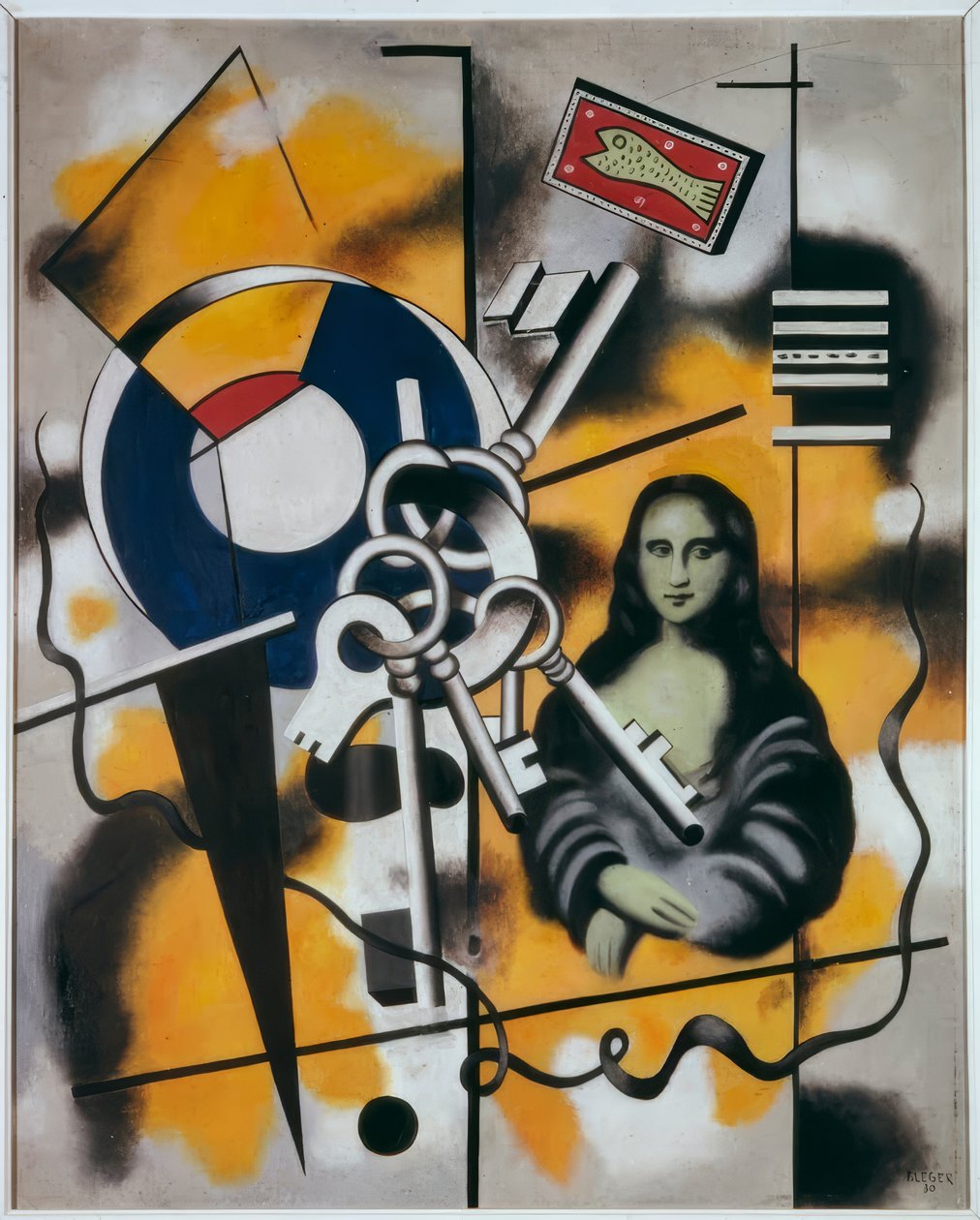Mona Lisa s klíči nebo Mona Lisa od Fernand Leger