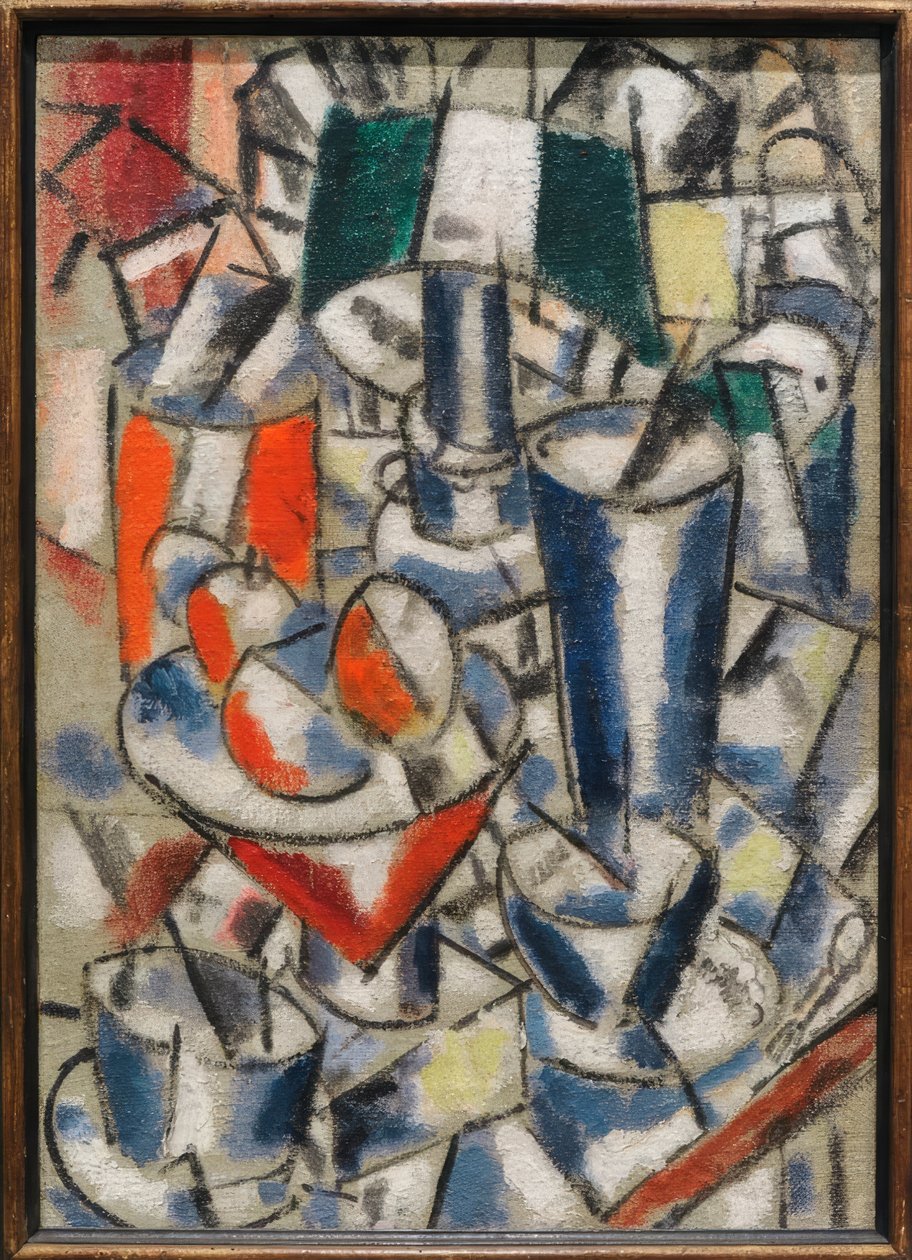 Nature morte à la lampe (Zátiší s lampou) od Fernand Leger