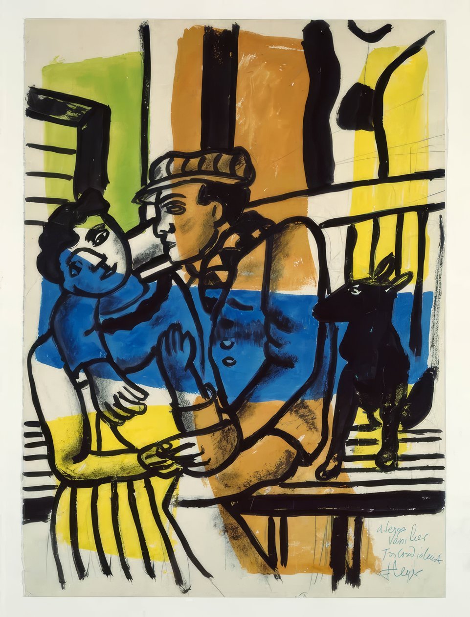 Pár se psem od Fernand Leger