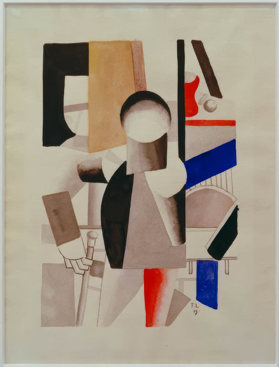 Studie pro Les trois camerades od Fernand Leger
