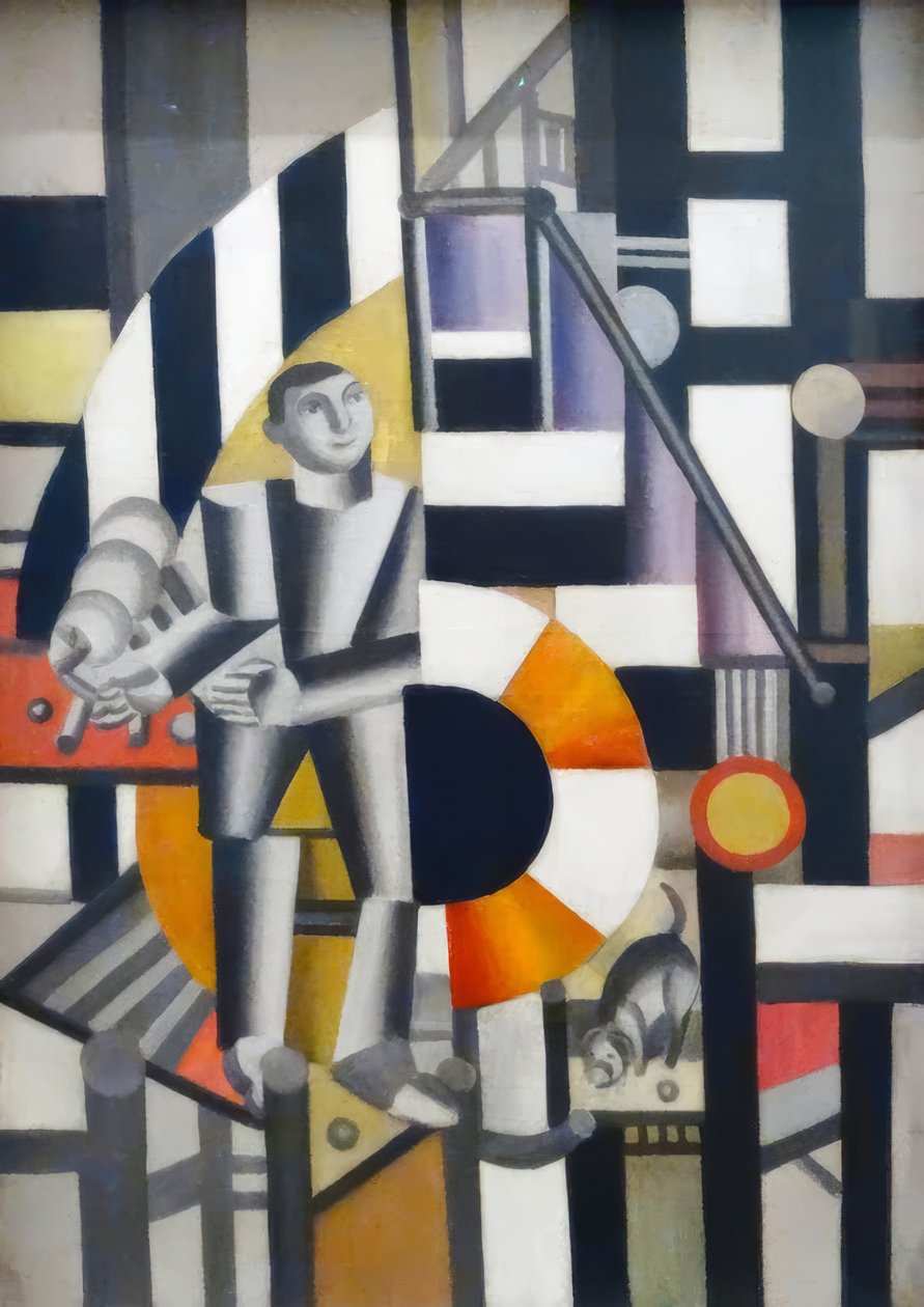 Muž s dýmkou od Fernand Leger
