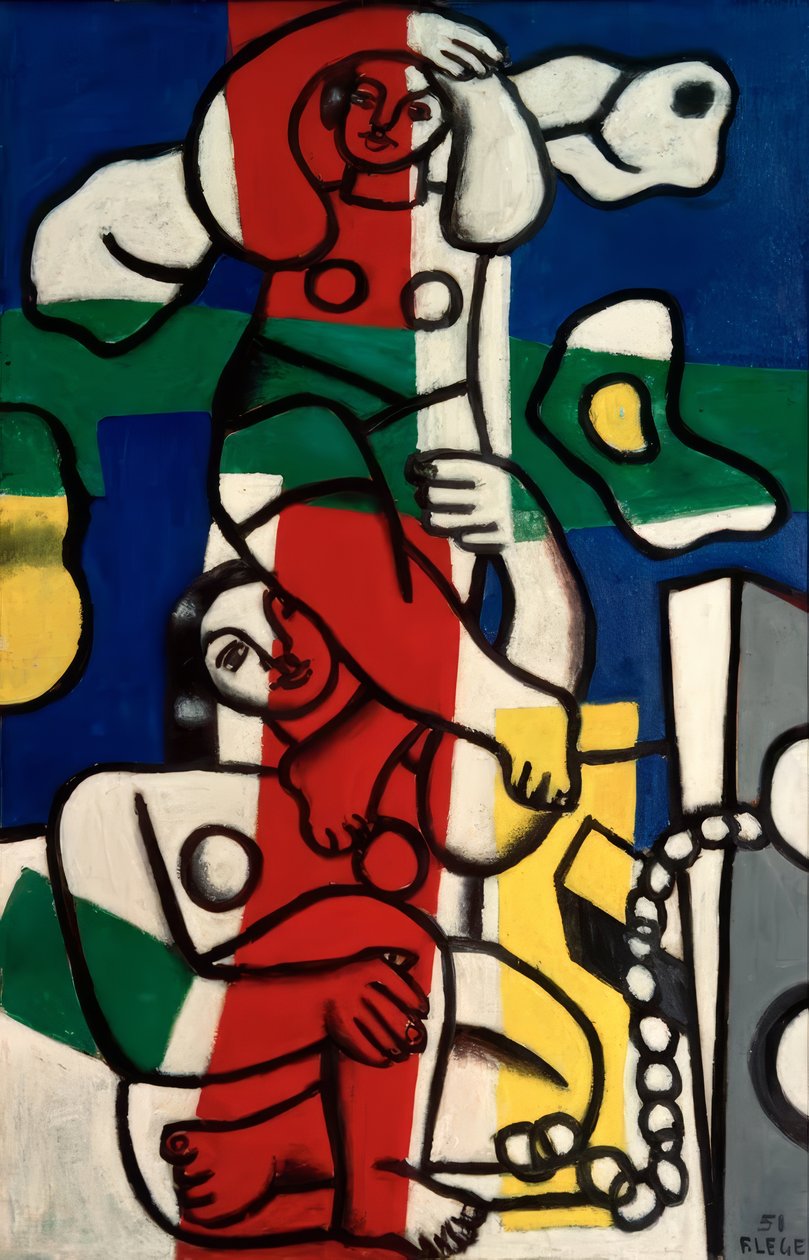 Vícebarevní akrobati od Fernand Leger