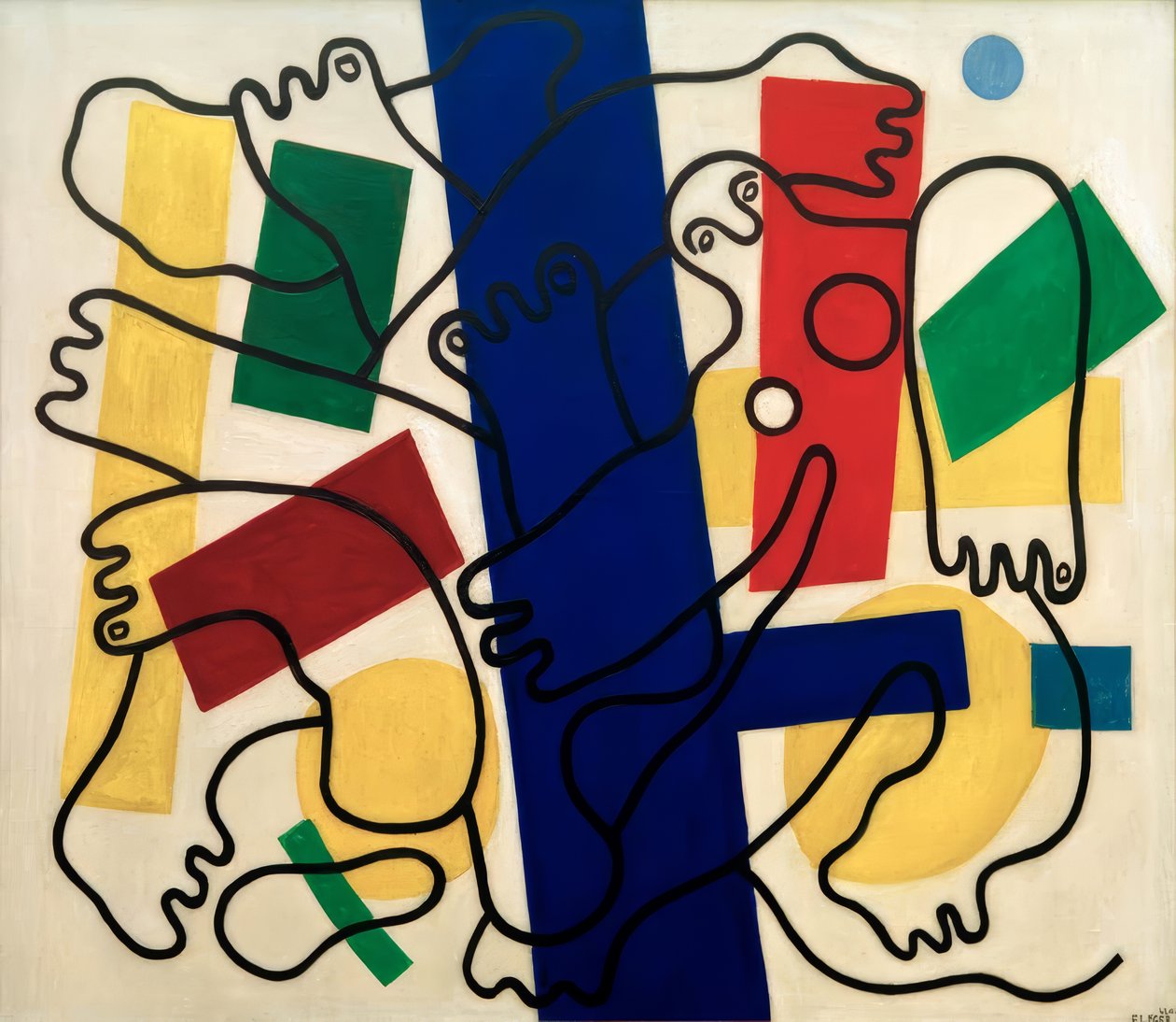 Dva akrobati (potápěči) od Fernand Leger