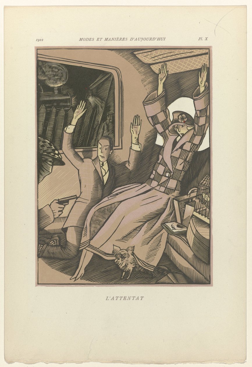 Módy a způsoby dneška, 1922, Pl. 10: Útok od Fernand Siméon