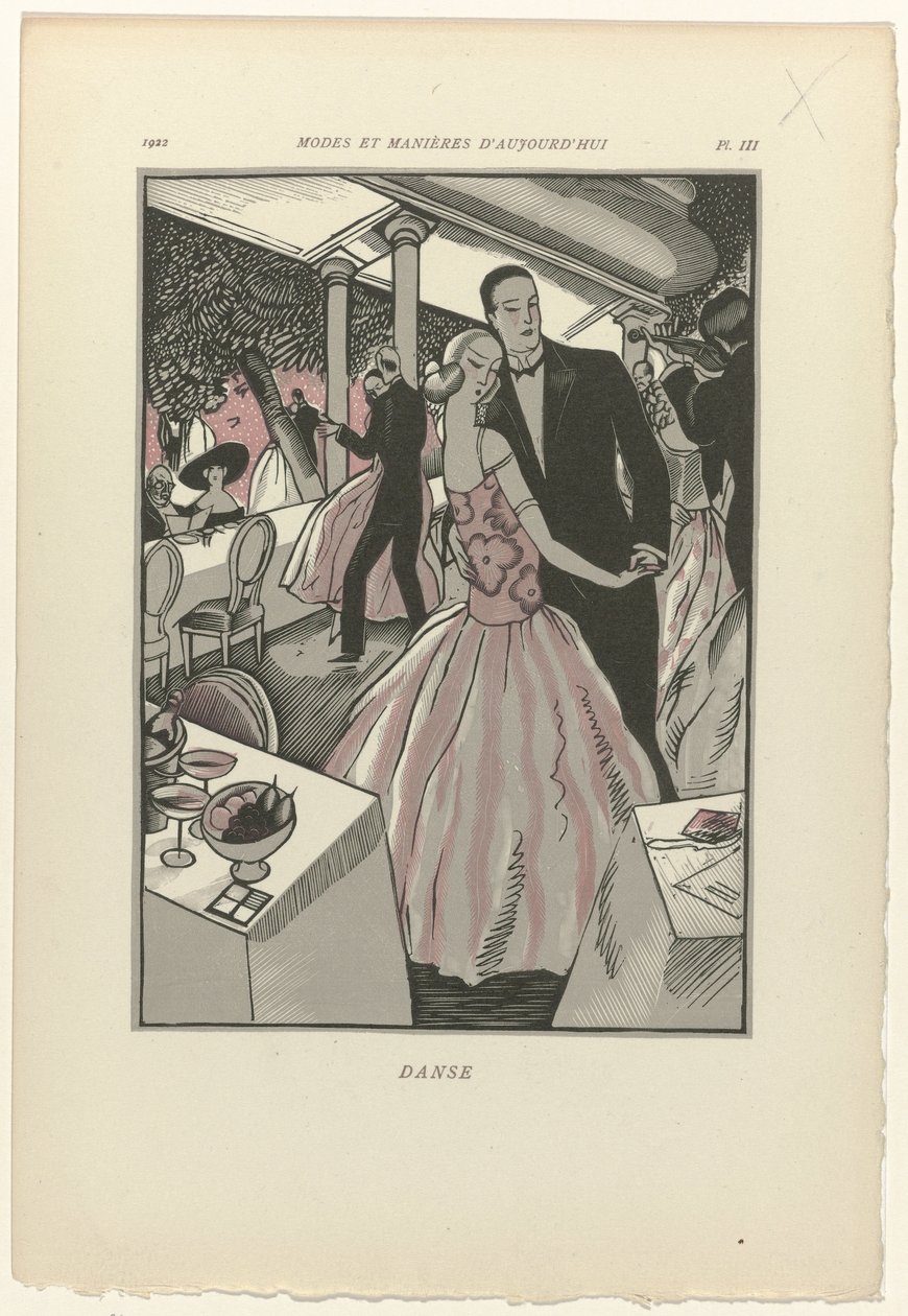 Módy a způsoby dneška, 1922, Pl. 3: Tanec od Fernand Siméon