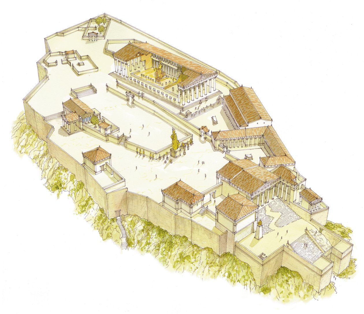 Akropolis, Atény od Fernando Aznar Cenamor