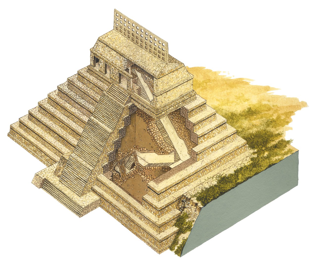 Palenque, Mexiko. Chrám nápisů od Fernando Aznar Cenamor