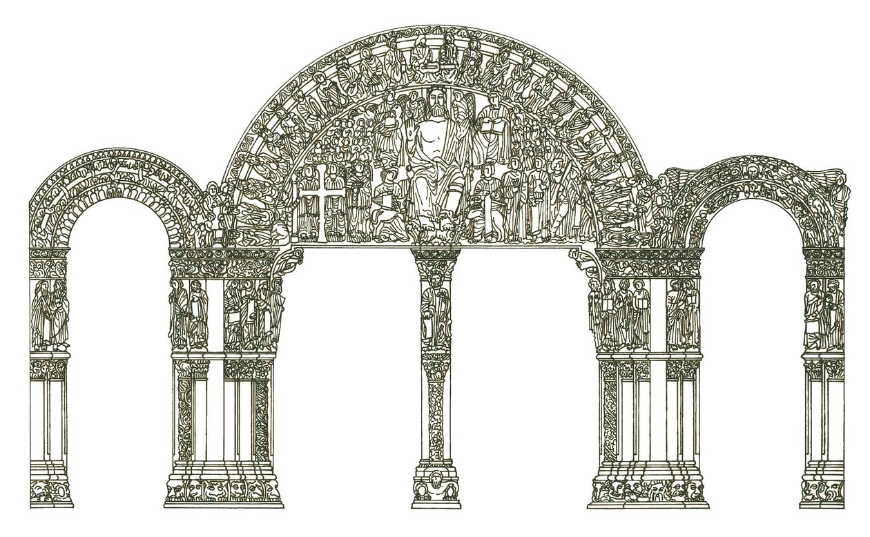 Portico of Glory. Katedrála Santiago de Compostela, Španělsko od Fernando Aznar Cenamor