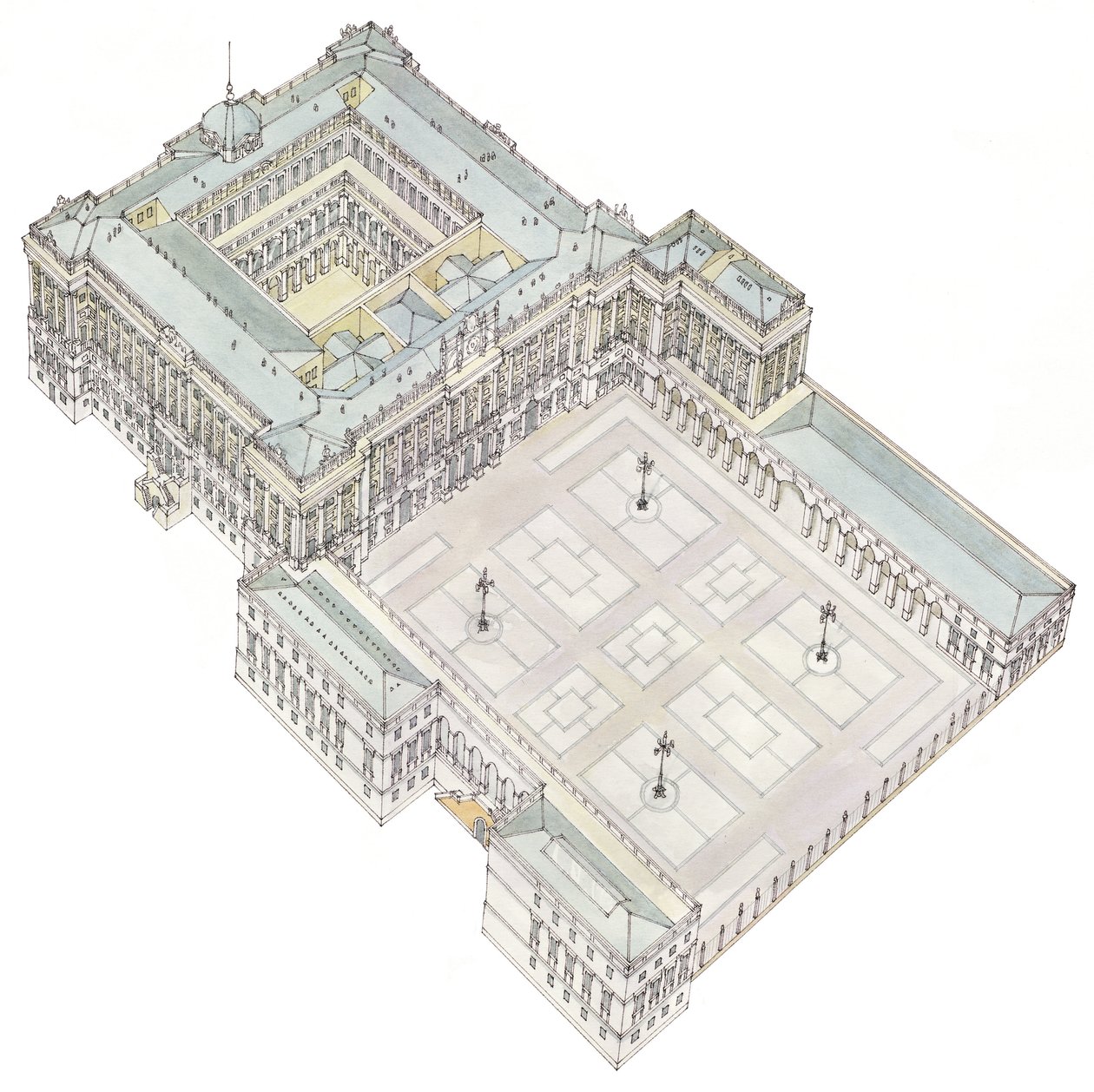 Královský palác. Madrid, Španělsko od Fernando Aznar Cenamor