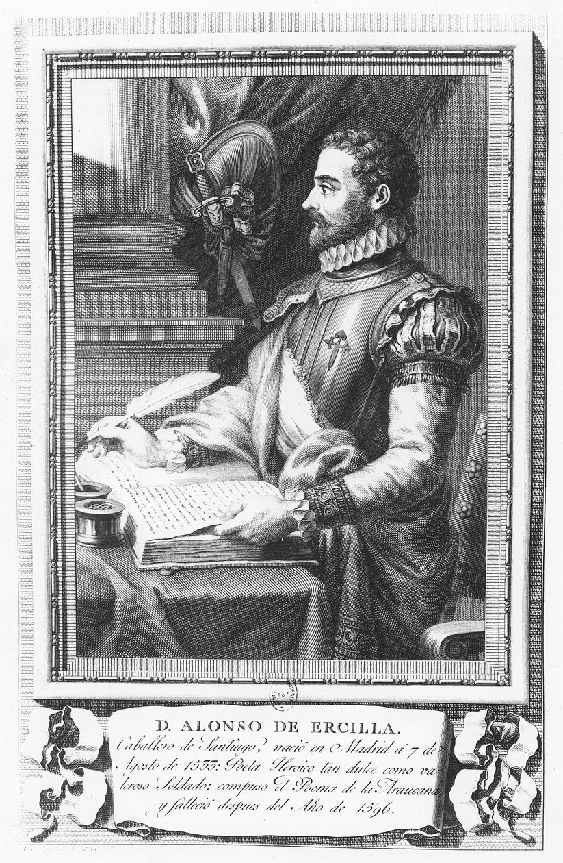 Portrét Alonso de Ercilla y Zúñiga od Fernando Selma