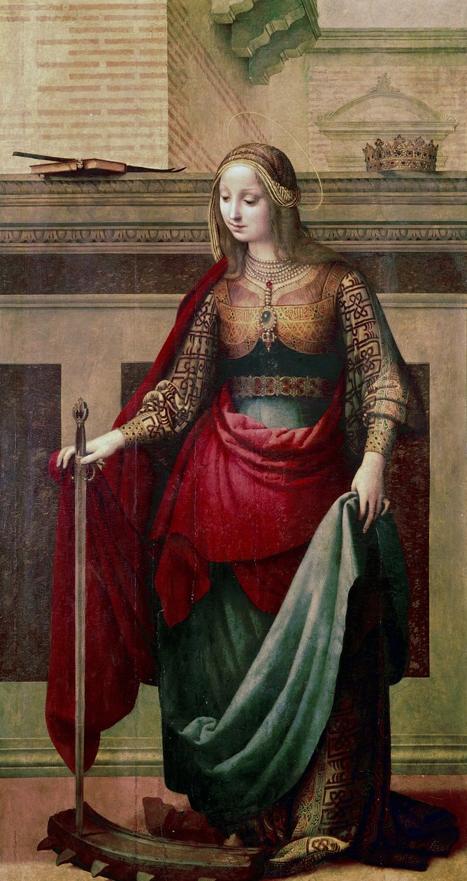 Svatá Kateřina Alexandrijská od Fernando Yanez de Almedina