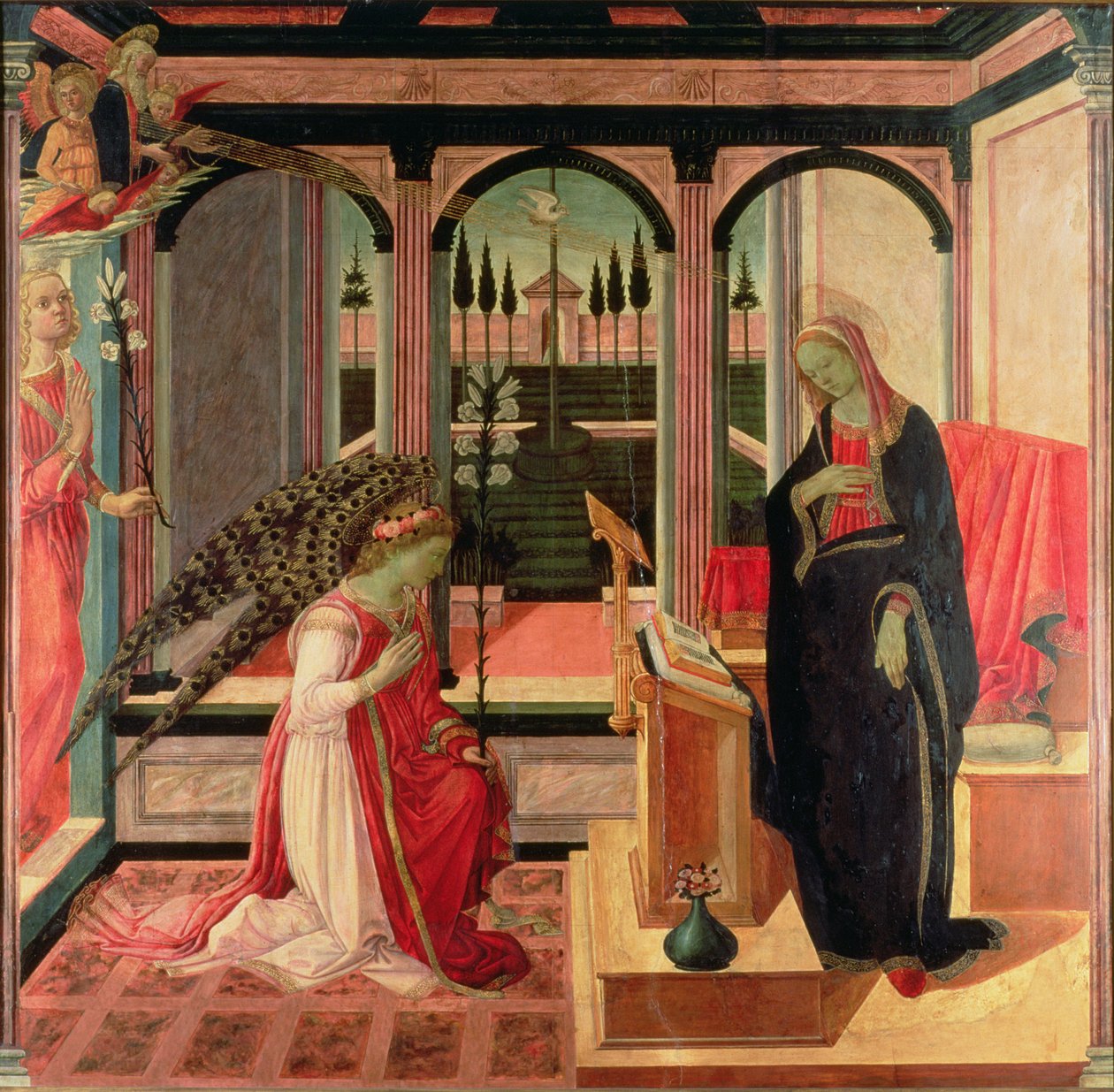Zvěstování od Filippino Lippi