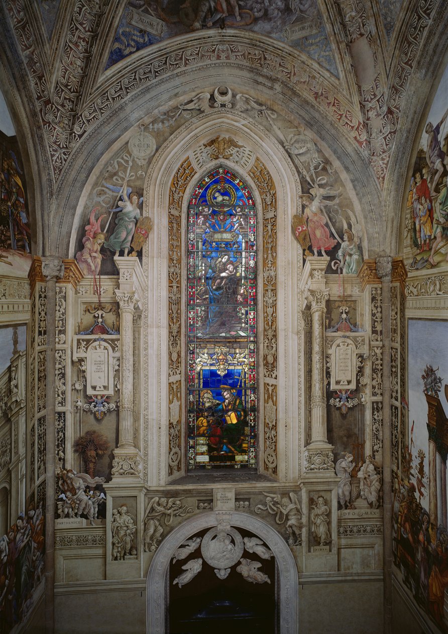 Východní stěna kaple Strozzi od Filippino Lippi