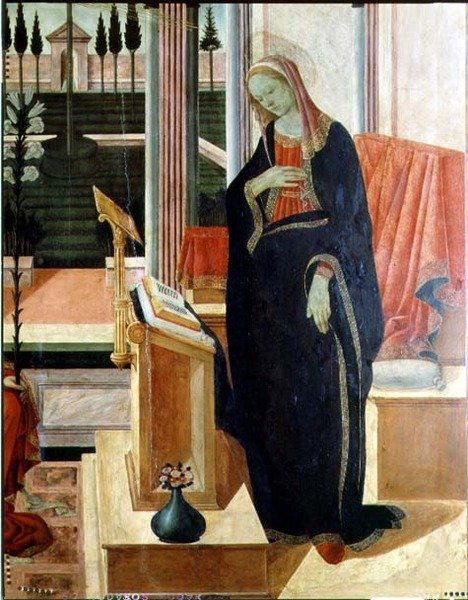 Oznámení (detail čísla 58343) od Filippino Lippi