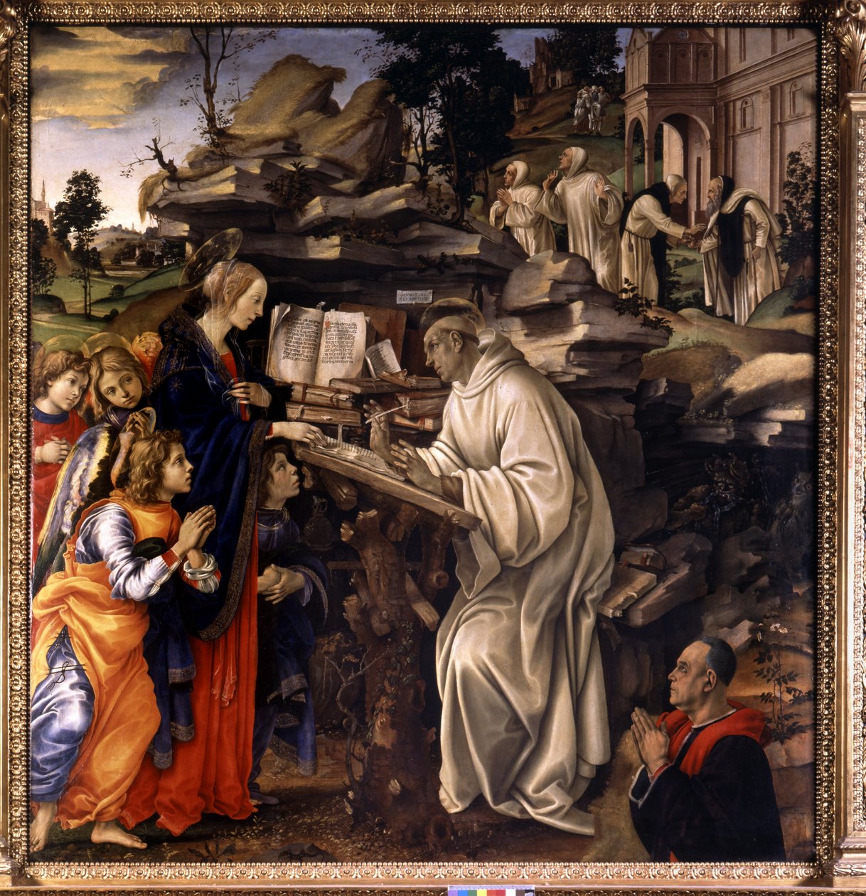 Zjevení Panny Marie svatému Bernardovi z Clairvaux od Filippino Lippi