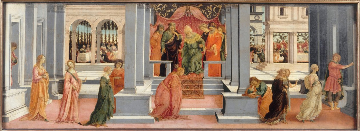 Ester před Ahasverem, 1478-1480 od Filippino Lippi