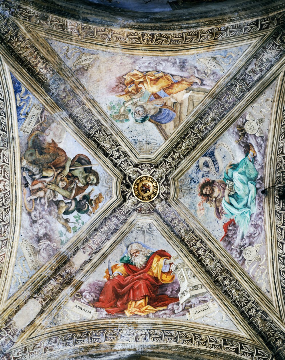 Fresky od Filippino Lippi (1457-1504) na kupoli, kaple Strozzi. Kostel Santa Maria Novella, Florencie. Itálie od Filippino Lippi