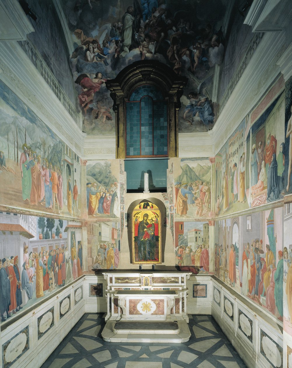 Itálie, Florencie, kostel Santa Maria del Carmine, kaple Brancacci od Filippino Lippi