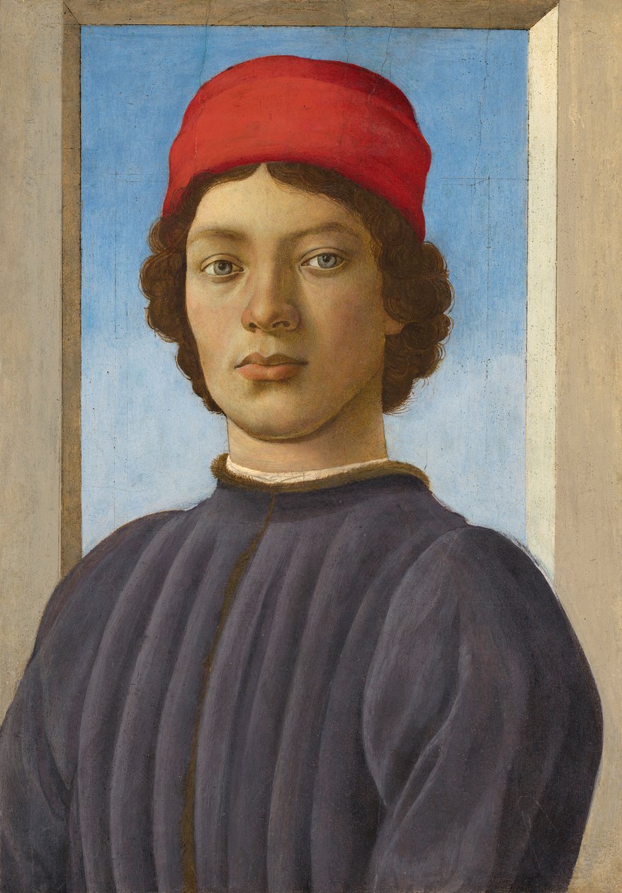 Portrét mládí, cca 1485 (olej a tempera na panelu) od Filippino Lippi