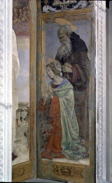 SS. Anthony a Lucy, detail ze svatostánku Canto al Mercatale, 1498 od Filippino Lippi