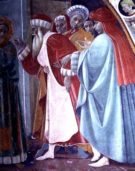 SS. Stephen a Margaret, detail ze svatostánku Canto al Mercatale, 1498 od Filippino Lippi