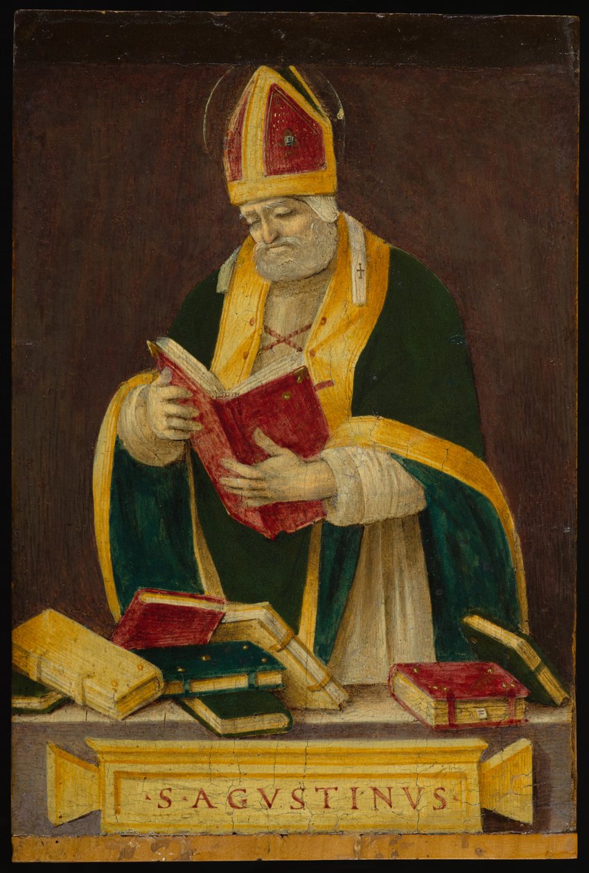 St. Augustine, cca 1490 (tempera na panelu) od Filippino Lippi