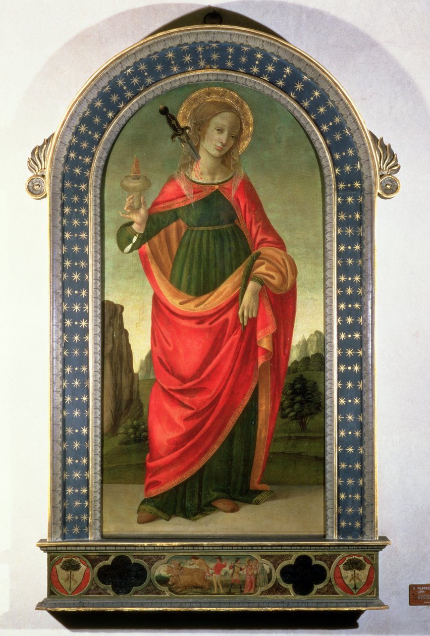 Svatá Lucie, kolem 1472-74 od Filippino Lippi