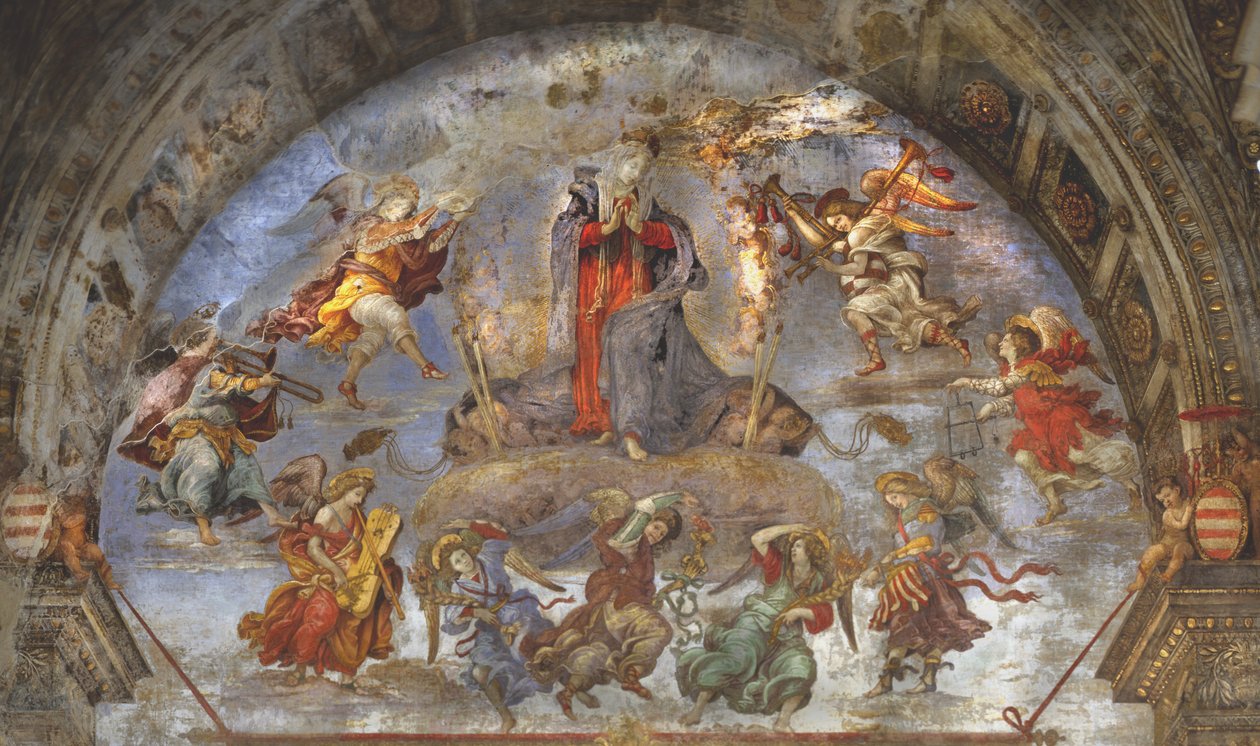 Nanebevzetí, kaple Carafa, Santa Maria sopra Minerva, Řím, 1488-93 od Filippino Lippi