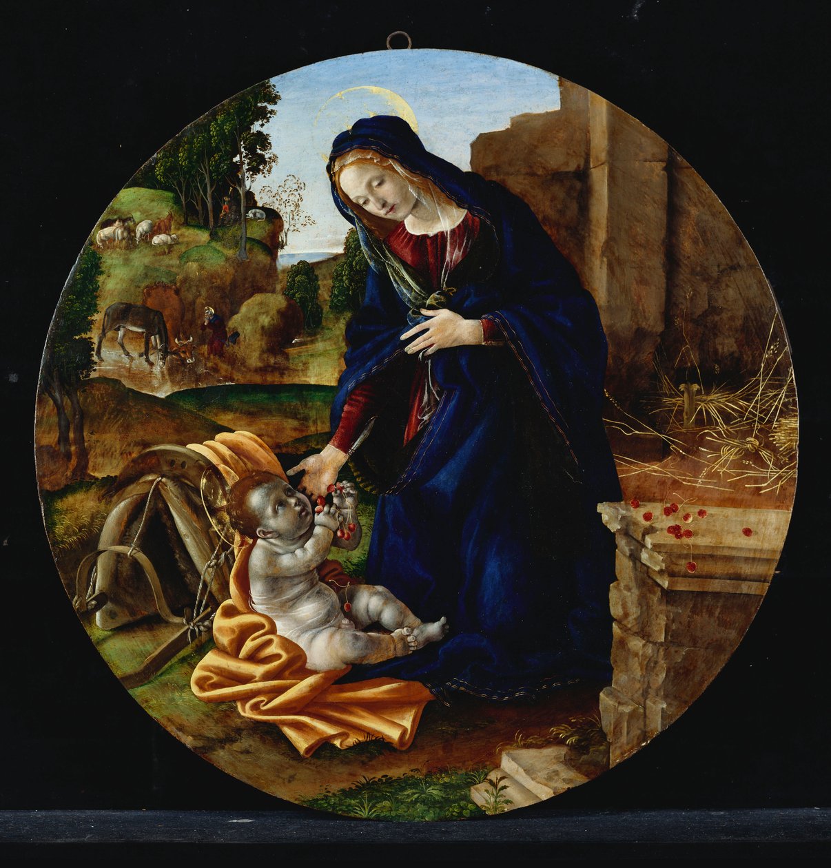 Zbytek na útěku do Egypta od Filippino Lippi