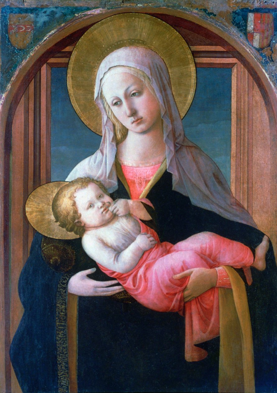 Panna a dítě, c1450-1460 od Filippino Lippi
