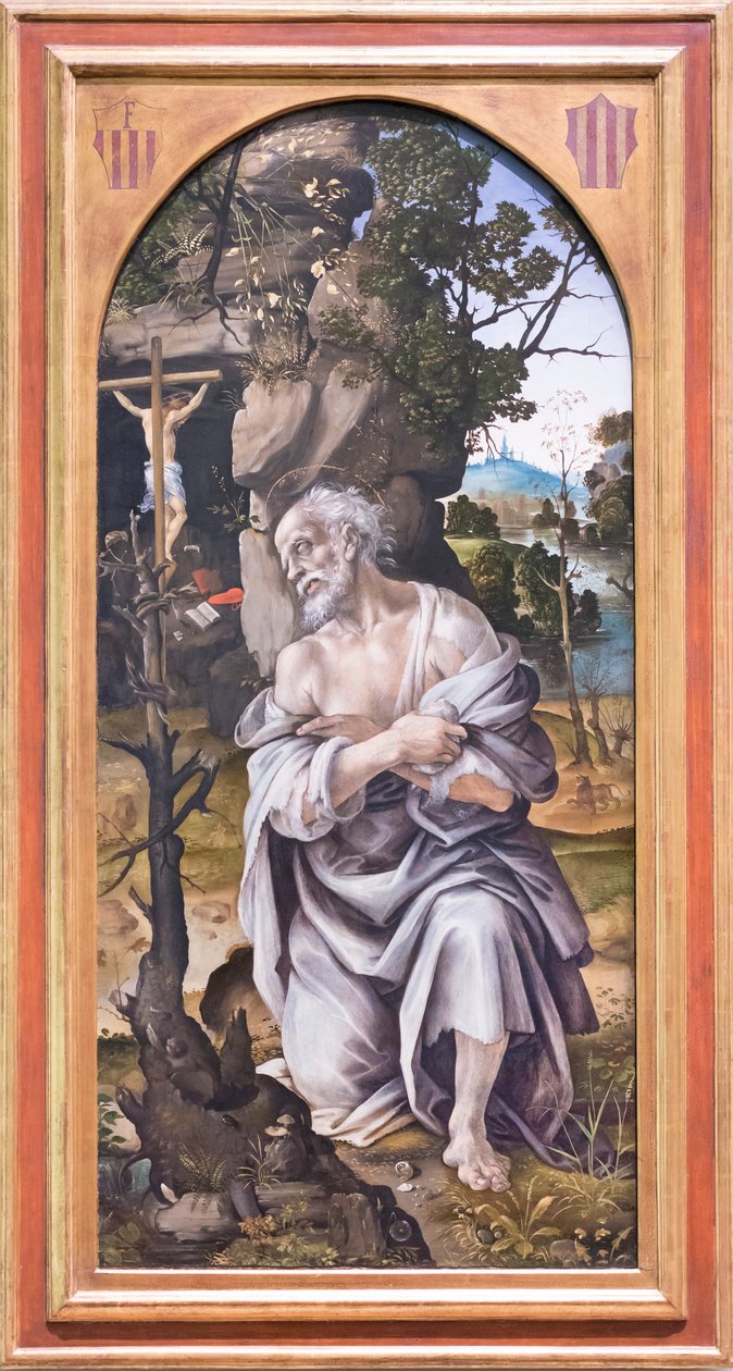 Kajícný svatý Jeroným od Filippino Lippi