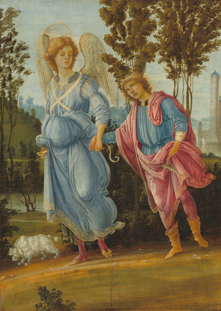 Tobiáš a anděl, c. 14751480. od Filippino Lippi