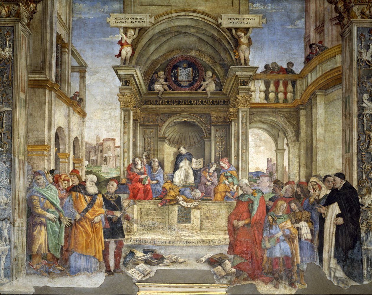Triumf svatého Tomáše Akvinského nad kacíři (freska) od Filippino Lippi