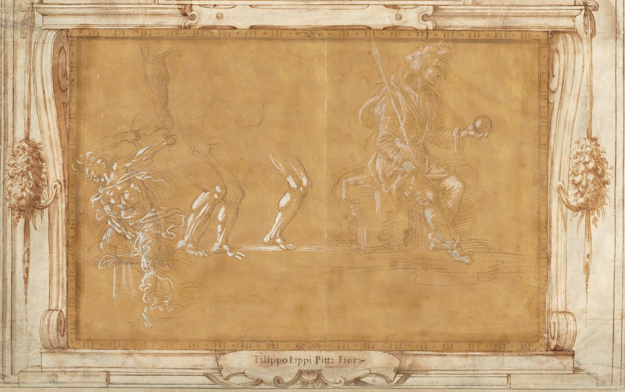 Různé figurální studie od Filippino Lippi