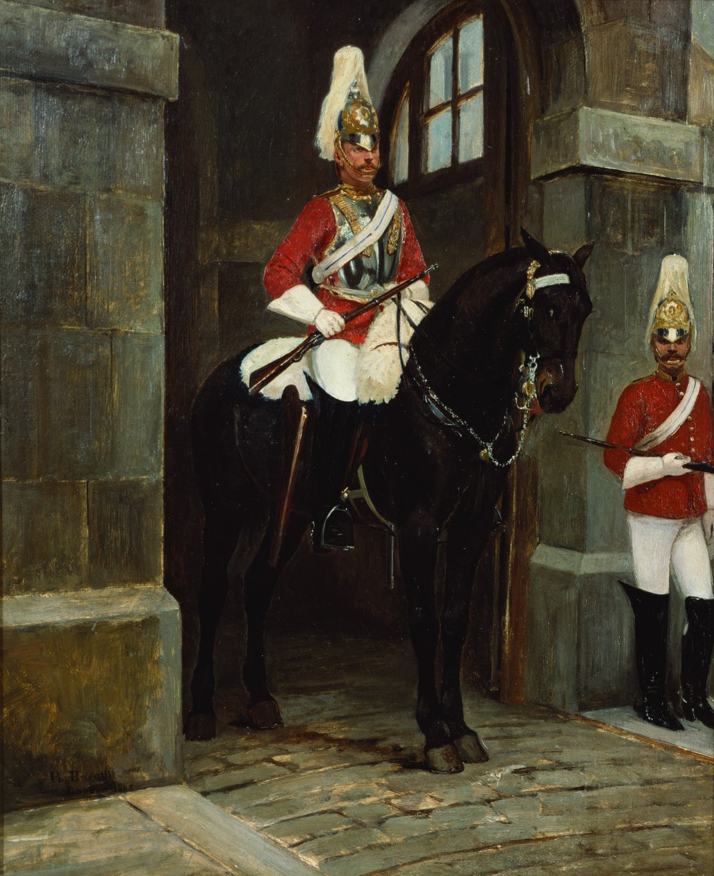 Záchranáři ve službě mimo Whitehall, c. 1884-85 od Filippo Baratti