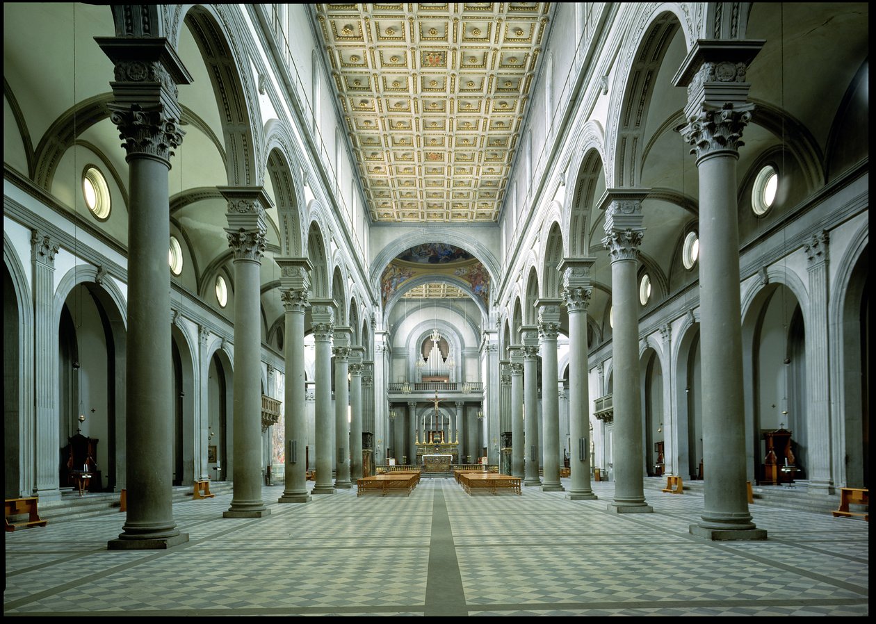 Pohled na loď, 1425-46 od Filippo Brunelleschi