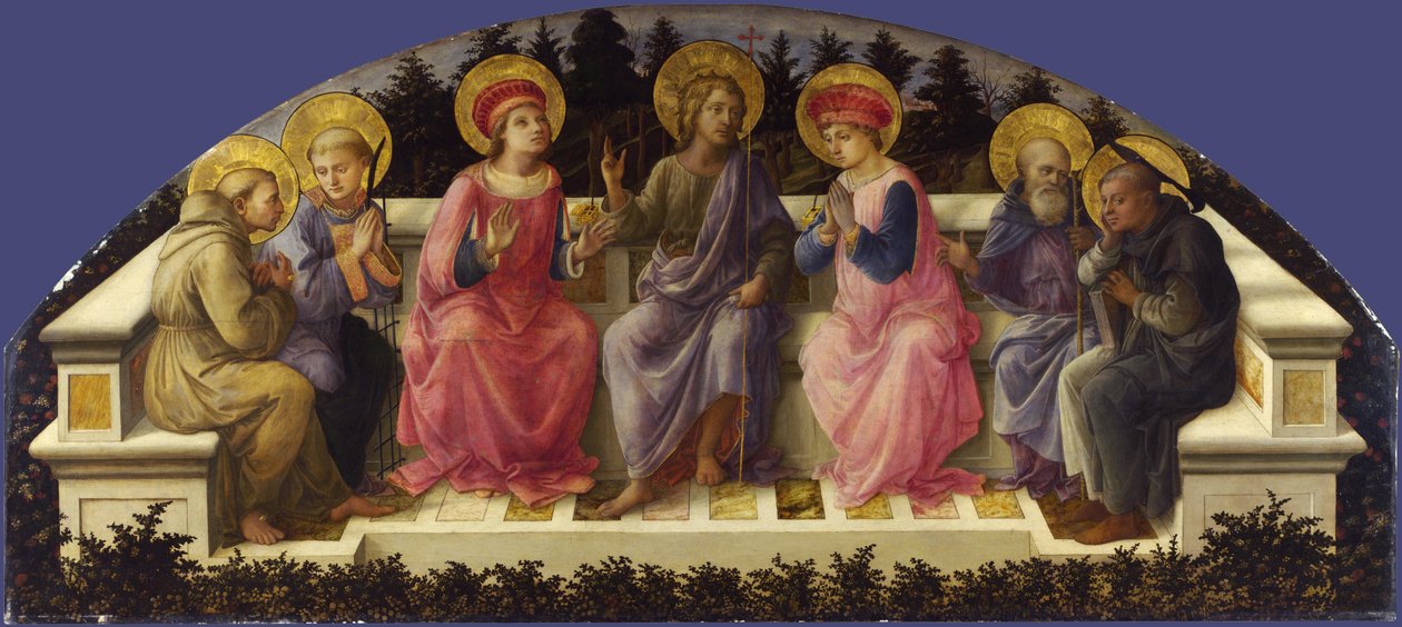 Sedm svatých od Fra Filippo Lippi
