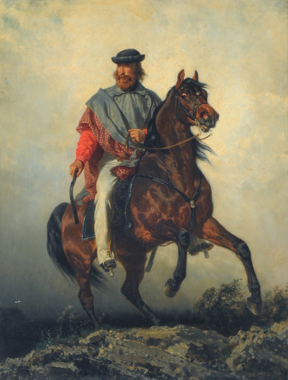 Garibaldi (Garibaldi na koni) od Filippo Palizzi