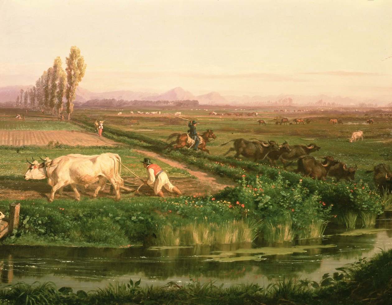 Pohled na Carditello od Filippo Palizzi
