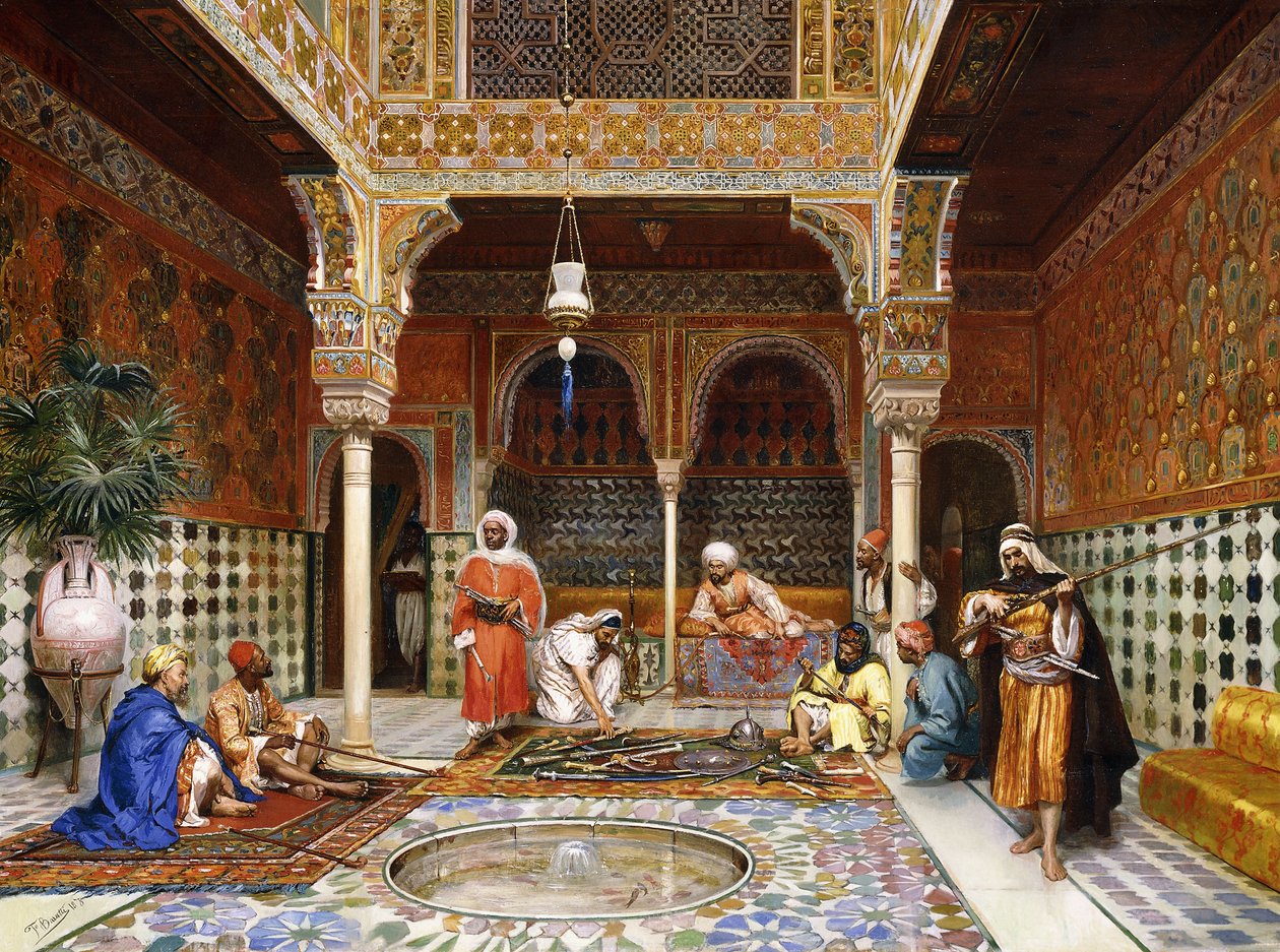 Puškaři v paláci Alhambra, Granada, 1878 od Filippo Baratti